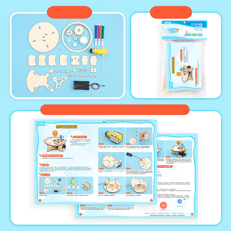 Educational Science Toy Kit for Building Earth, Moon, and Sun Model