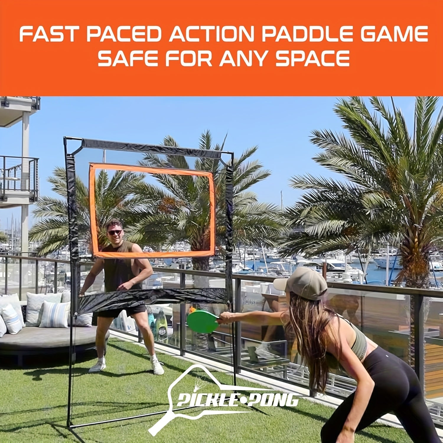 Paddle Game with Net for Indoor & Outdoor Play