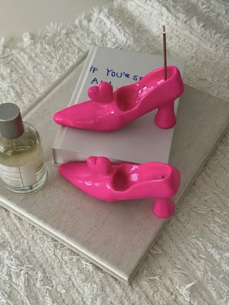 Handmade Funky Memphis Heels Incense Holder Set Of 2 Pcs