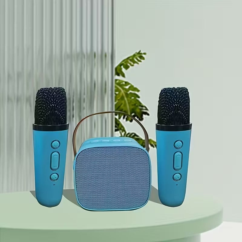 Mini Portable Karaoke Speaker with Microphones