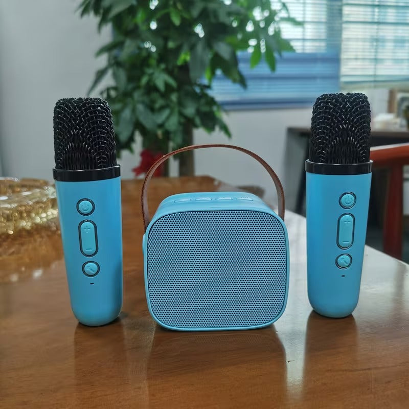 Mini Portable Karaoke Speaker with Microphones