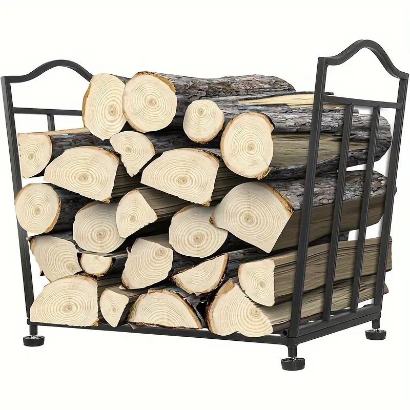 Firewood Rack Metal Outdoor Log Organizer